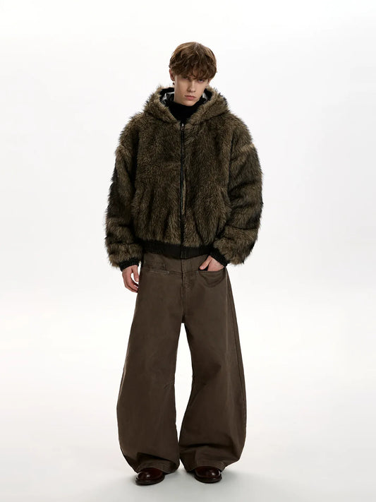 RT No. 50049 WOLF LEATHER REVERSIBLE JACKET