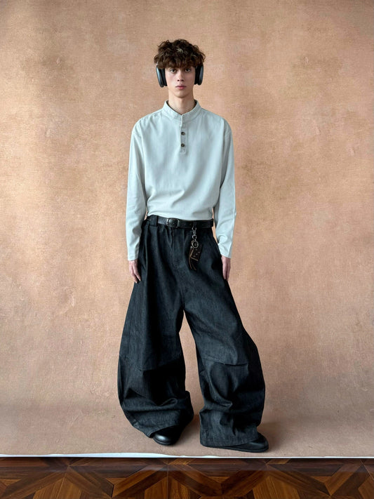 RT No. 18721 BUTTON COLLAR LONGSLEEVE