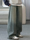 RT No. 29064 WASHED DENIM STRAIGHT JEANS