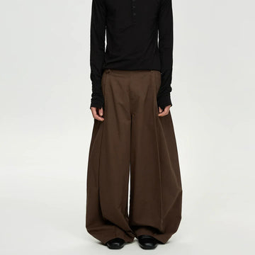 RT No. 43005 PLEATED WIDE BAGGY PANTS