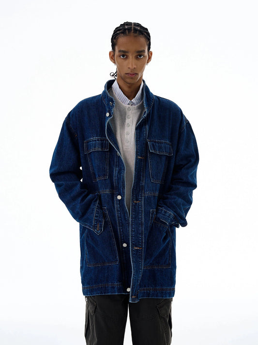 RT No. 19549 OVERSIZE NAVY BLUE DENIM JK