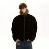RT No. 40760 SUEDE FUR COLLAR JACKET
