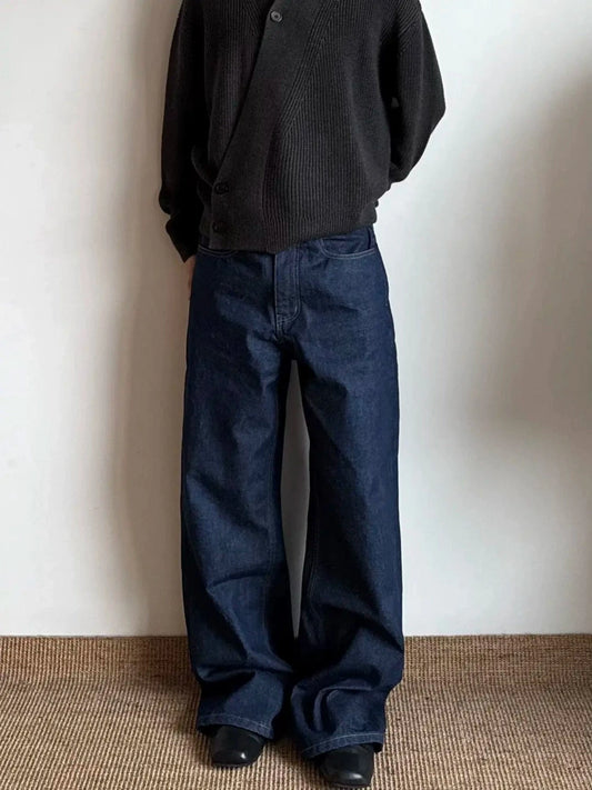 RT No. 18019 DARK BLUE STRAIGHT DENIM JEANS