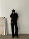 RT No. 18884 JET BLACK FLARED JEANS