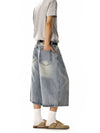 RT No. 18245 WHISKER WASH DENIM SHORTS