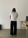 RT No. 19513 DARK DENIM STRAIGHT PANTS
