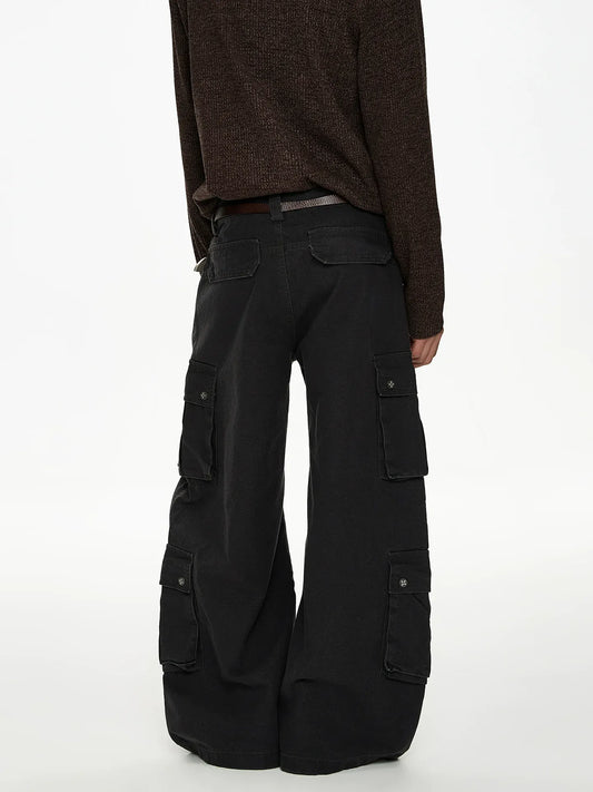 RT No. 50022 MULTI POCKET BAGGY STRAIGHT CARGO PANTS