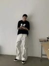 RT No. 18845 PLAIN WHITE SCIMITAR JEANS