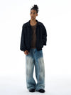 RT No. 19540 DIRT BLUE DENIM BAGGY JEANS