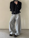 RT No. 50252 STRIPED STRAIGHT SUIT PANTS