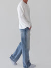 RT No. 13015 KNIT HENRY COLLAR LONGSLEEVE