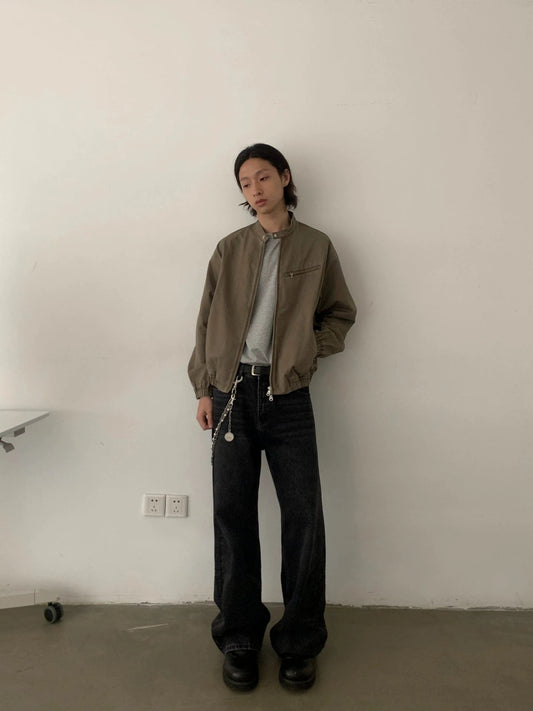 RT No. 28109 BLACK DENIM STRAIGHT JEANS