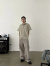 RT No. 19701 PLAID BUTTON-UP SHORT SLEEVE