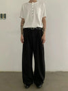 RT No. 18838 DOUBLE PLEATED CASUAL STRAIGHT PANTS