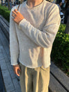 RT No. 13018 PATTERN KNIT CREAM LONGSLEEVE