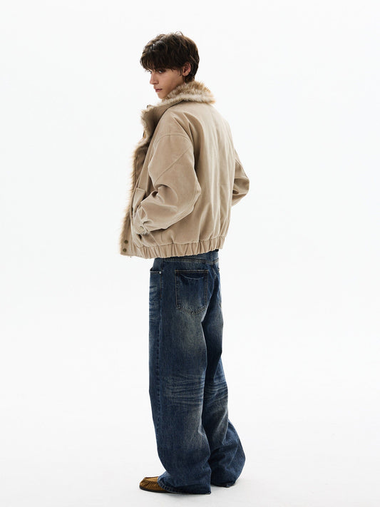 RT No. 50419 WOLF SUEDE COLLAR JACKET