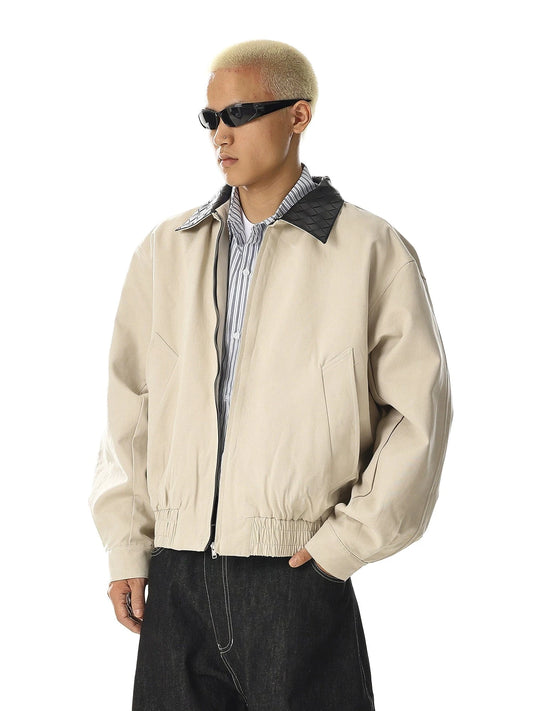 RT No. 27998 ICHI KHAKI-CREAM WORK ZIP JK