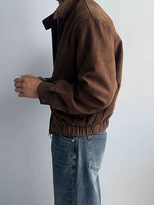 RT No. 32080 SUEDE BIKER ZIP JK