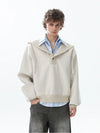 RT No. 50213 KNITWEAR HENLEY HOODIE