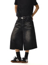 RT No. 18222 WASHED DENIM SHORTS