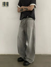 RT No. 18834 CLOUD GRAY BAGGY STRAIGHT JEANS
