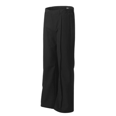 RT No. 11605 FOLDED PLEATED STRAIGHT CASUAL PANTS