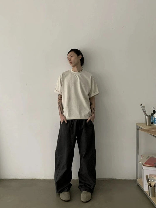 RT No. 18858 RECONSTRUCTED MACHETE STRAIGHT PANTS