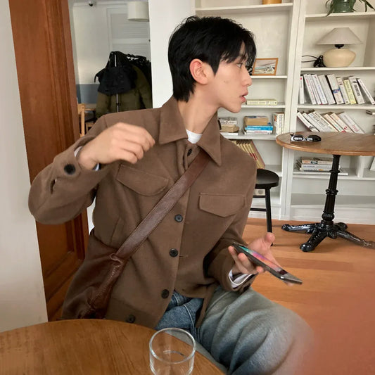 RT No. 33023 WOOLEN BUTTON-UP JACKET