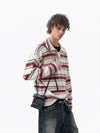 RT No. 50304 KNITWEAR STRIPE COLLAR SWEATER
