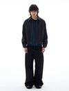 RT No. 25038 MINATO GRAY WOOLEN ZIPPER JK
