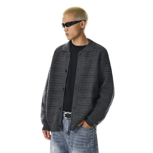 RT No. 33006 KNITWEAR COLLAR CARDIGAN