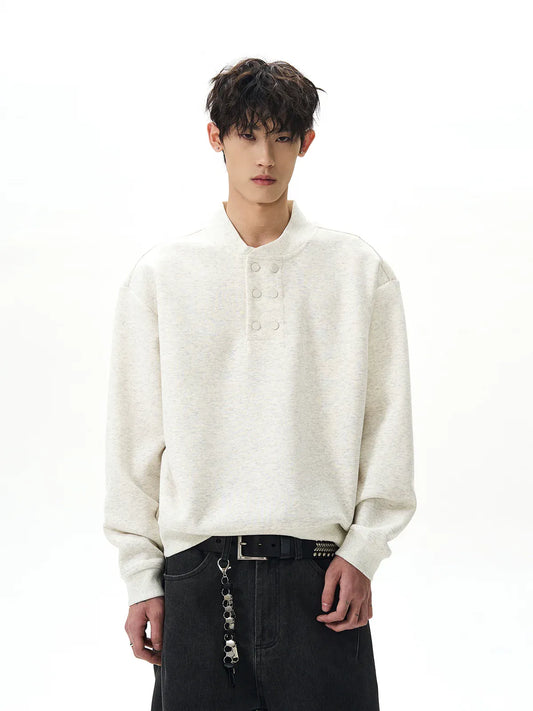 RT No. 45022 DOUBLE HENRY COLLAR SWEATER