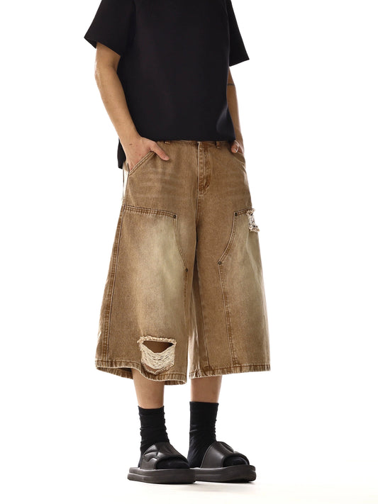 RT No. 18116 DISTRESSED WORKWEAR SHORTS