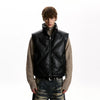 RT No. 40814 DIAMOND LEATHER VEST JACKET