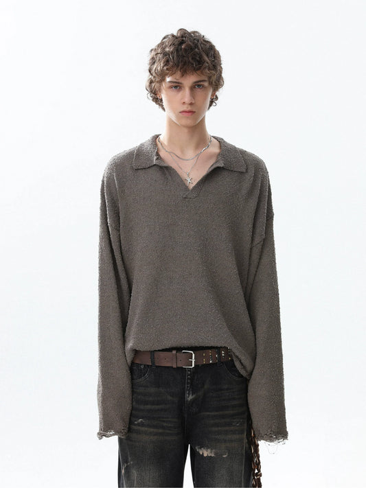 RT No. 50210 KNITWEAR COLLAR SWEATER