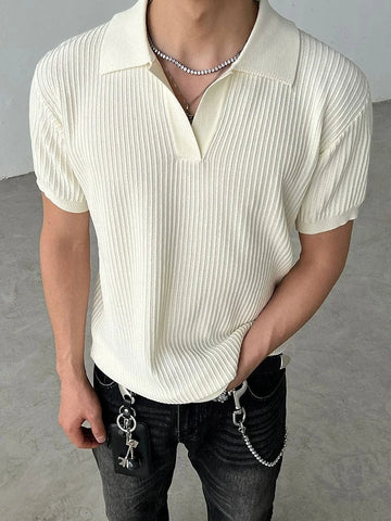 RT No. 50132 KNITWEAR V-NECK SHORT SLEEVE