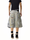 RT No. 18211 DISTRESSED BLUE DENIM SHORTS