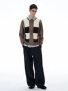 RT No. 20028 KNIT COFFEE PLAID CREWNECK SWEATER