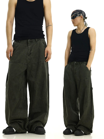 RT No. 11186 ARMY GREEN WORKWEAR CASUAL PANTS