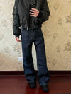 RT No. 18019 DARK BLUE STRAIGHT DENIM JEANS