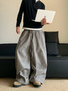 RT No. 19609 STRIPED BAGGY STRAIGHT PANTS