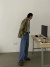 RT No. 18866 FRONT FADED STRAIGHT PANTS
