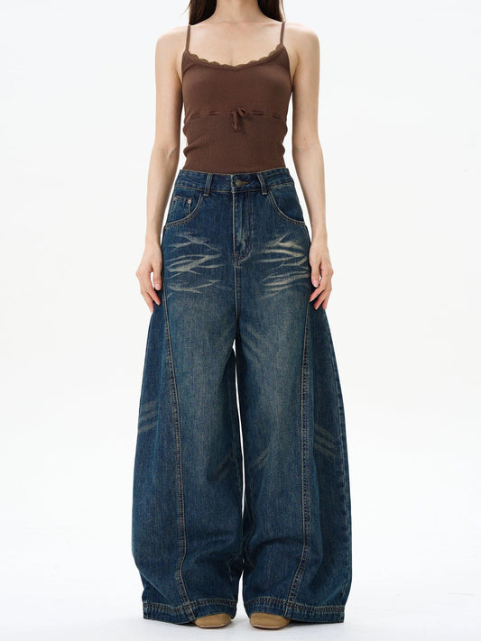 RT No. 12132 BLUE BAGGY DENIM JEANS