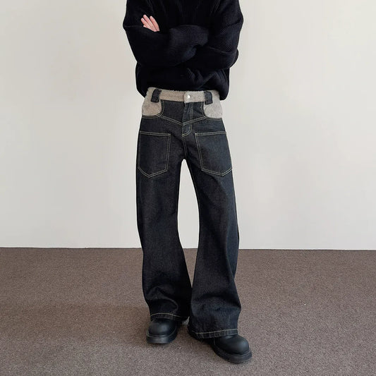 RT No. 40750 STITCHED SCIMITAR DENIM JEANS