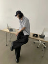 RT No. 18881 SILHOUETTE STRAIGHT CASUAL PANTS