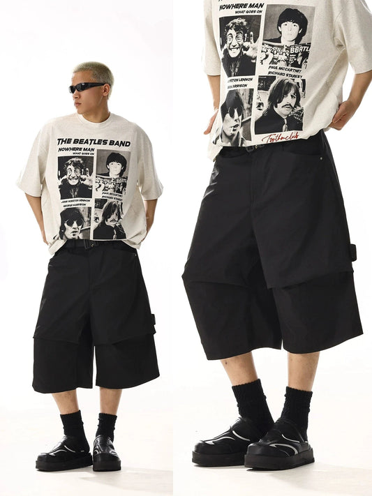 RT No. 13037 PLEATED CARGO SHORTS