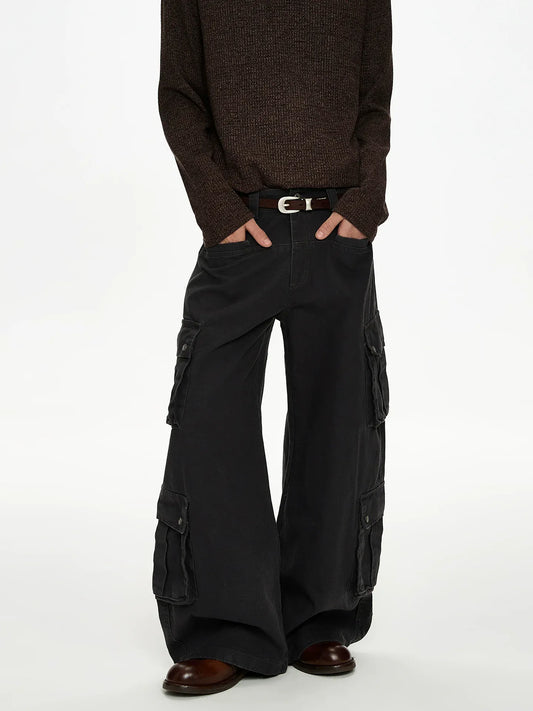 RT No. 50022 MULTI POCKET BAGGY STRAIGHT CARGO PANTS