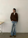 RT No. 29103 WHISKER WASH DENIM STRAIGHT JEANS