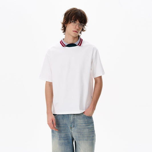 RT No. 18189 TWO PIECE KNIT COLLAR SHORT SLEEVE