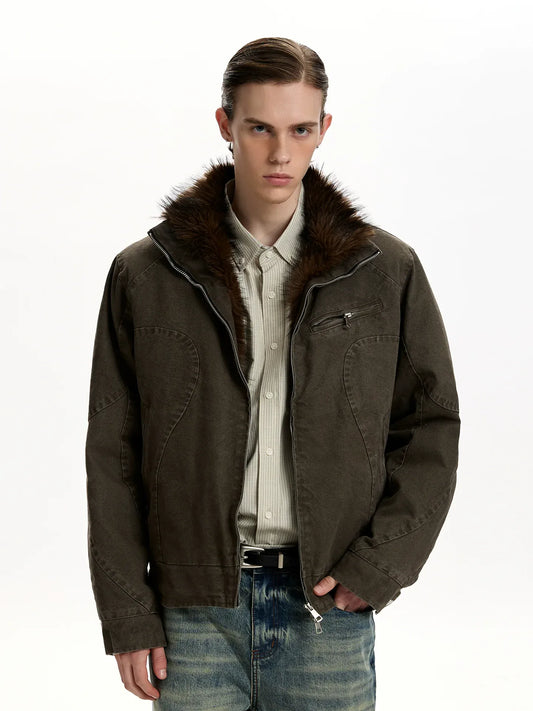 RT No. 45031 WOLF STAND COLLAR JACKET